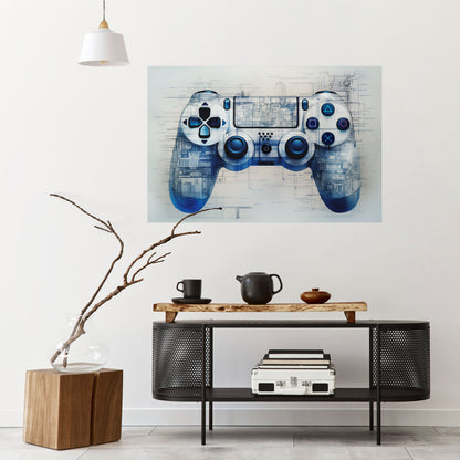 Poster orizzontale staccabile e attaccabile CYBER SCAPE PAD