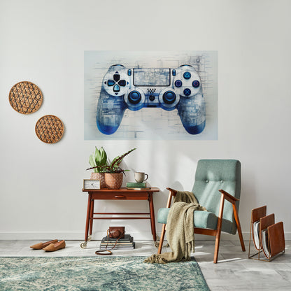 Poster orizzontale staccabile e attaccabile CYBER SCAPE PAD