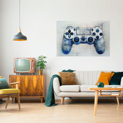 Poster orizzontale staccabile e attaccabile CYBER SCAPE PAD