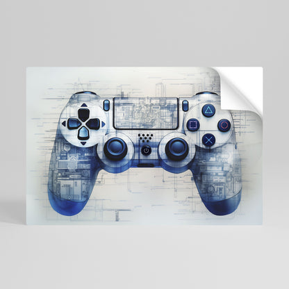 Poster orizzontale staccabile e attaccabile CYBER SCAPE PAD