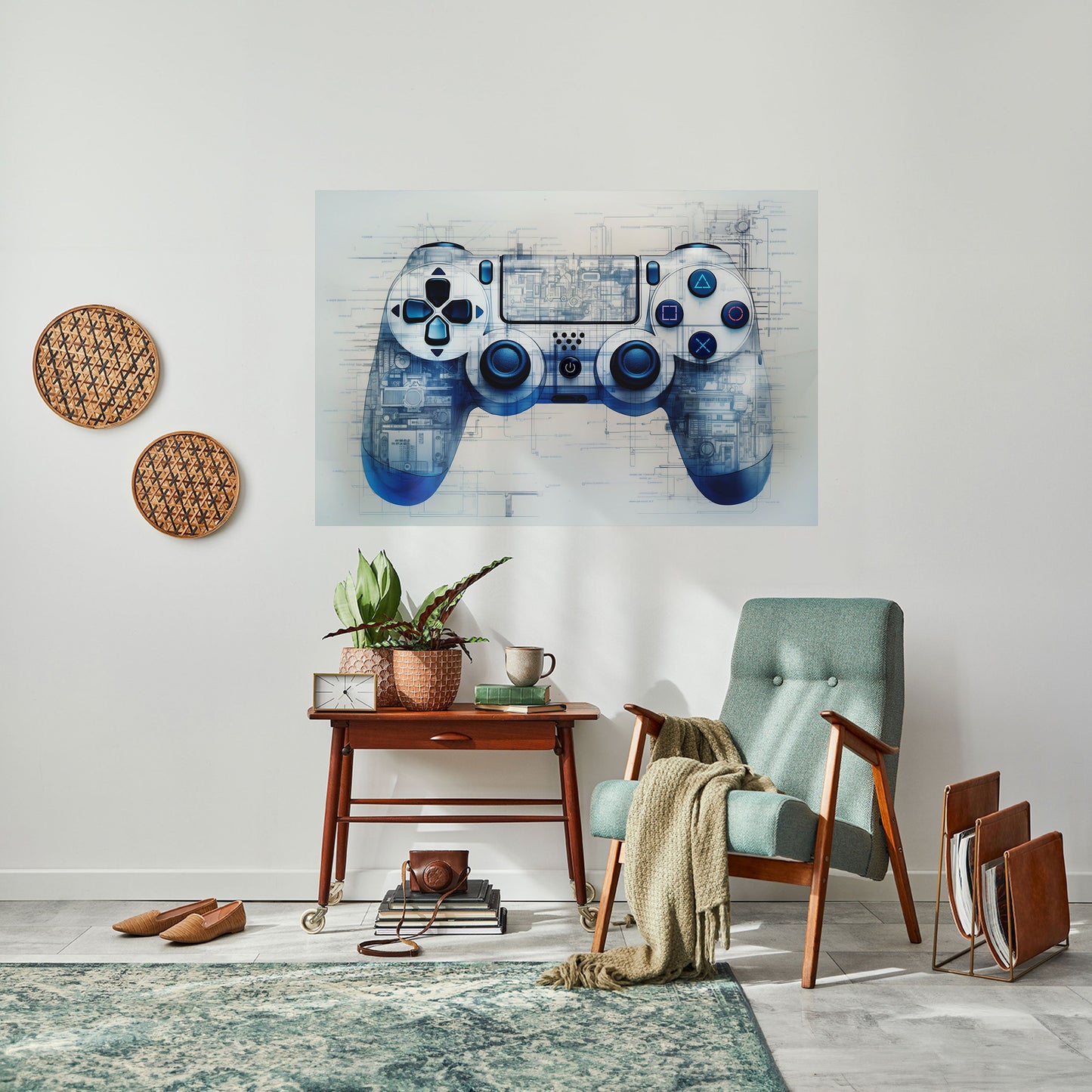 Poster orizzontale staccabile e attaccabile CYBER SCAPE PAD