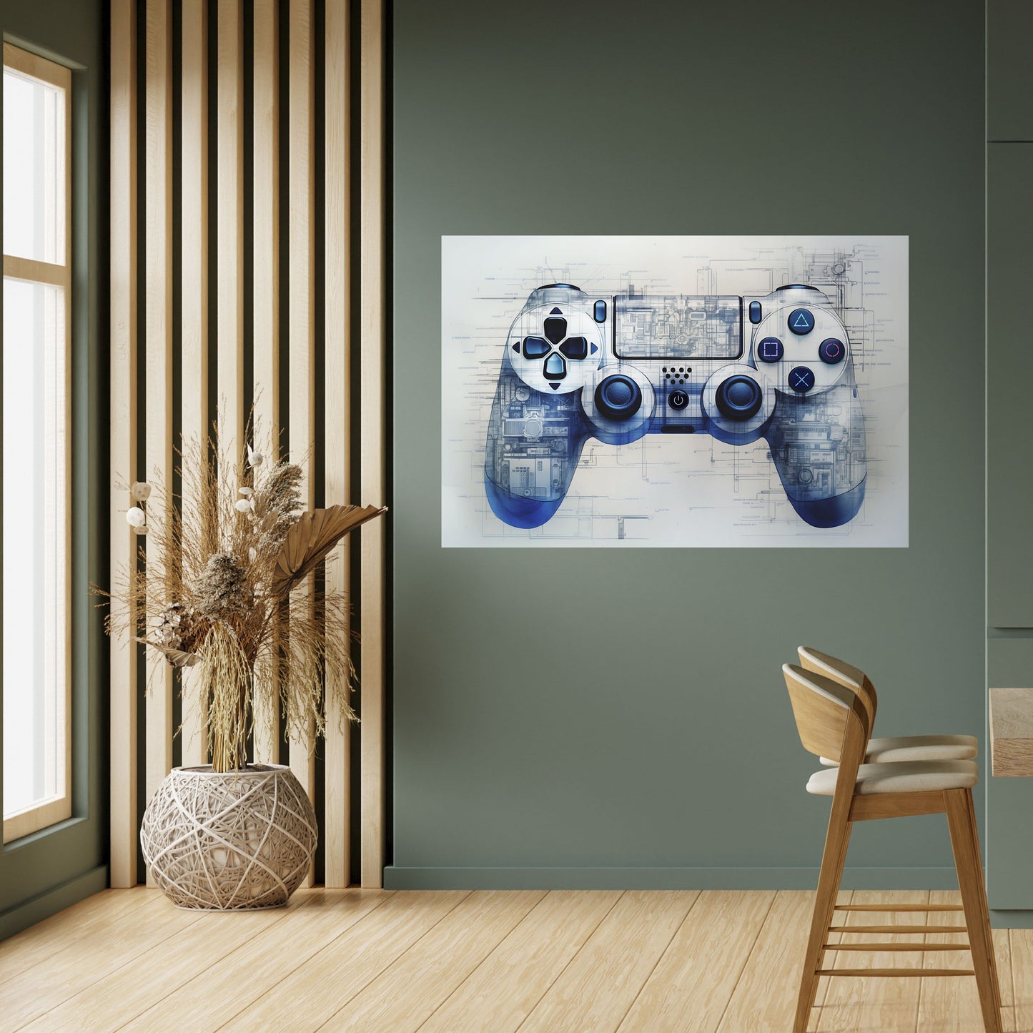 Poster orizzontale staccabile e attaccabile CYBER SCAPE PAD