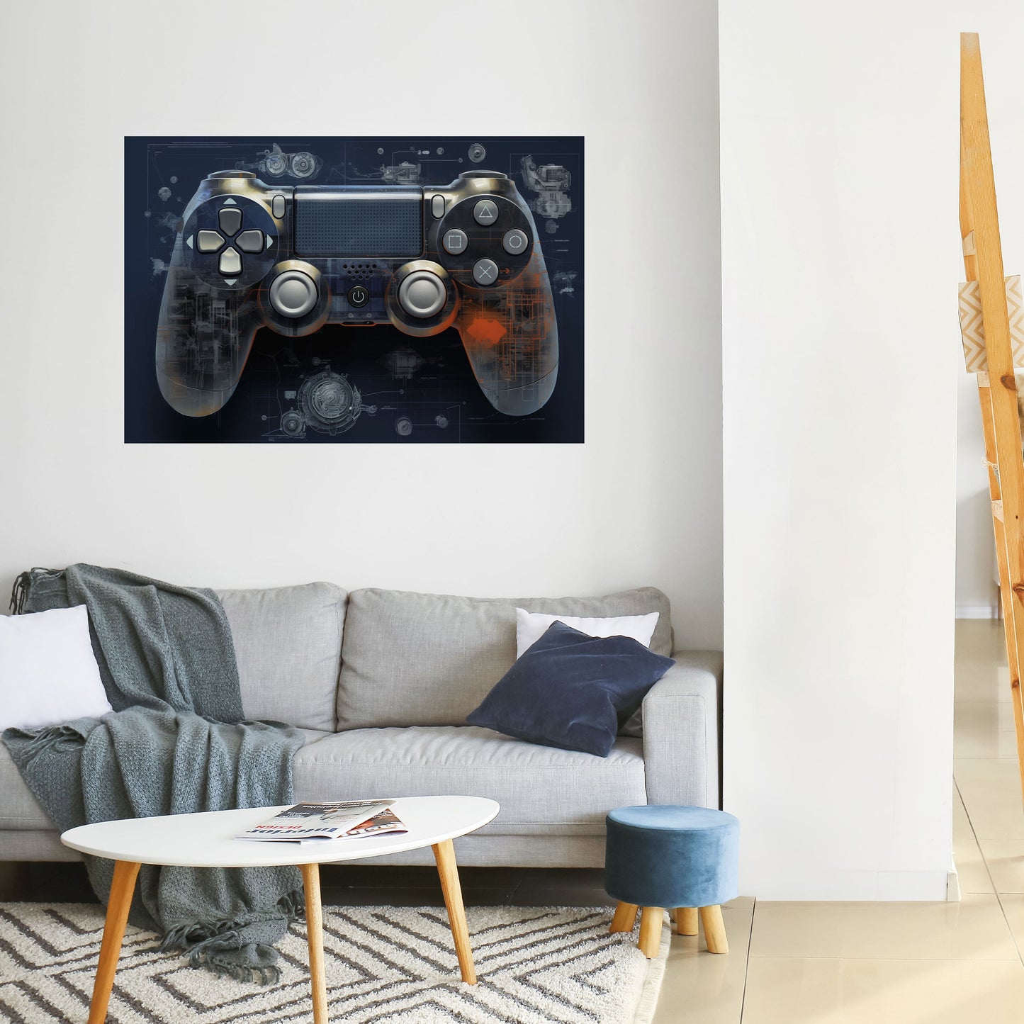 VIRTUAL VELOCITY PAD Poster orizzontale staccabile e attaccabile