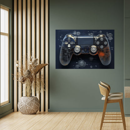 VIRTUAL VELOCITY PAD Poster orizzontale staccabile e attaccabile