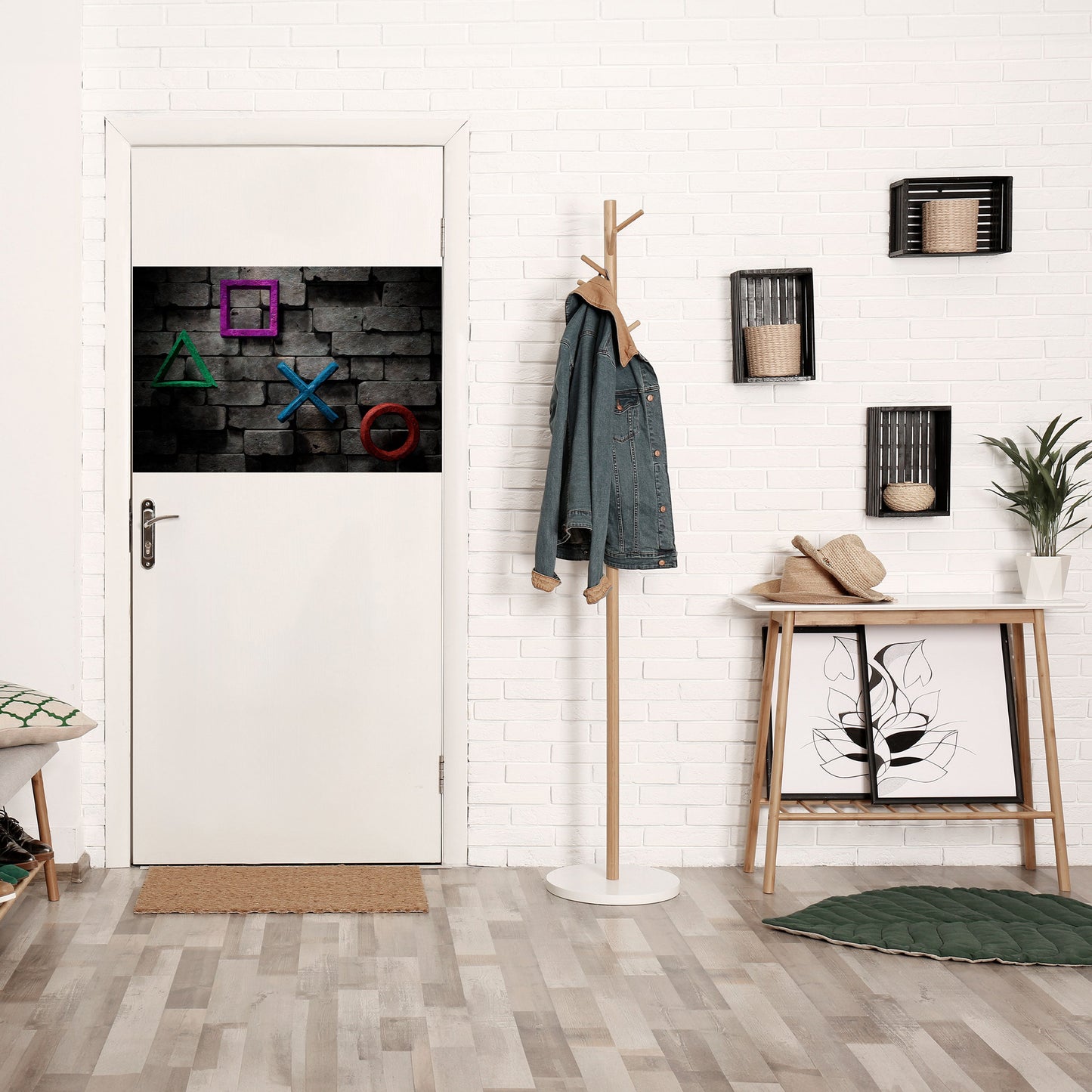 ICONE DELLA CONSOLE SOTTERRANEA Poster orizzontale staccabile e attaccabile