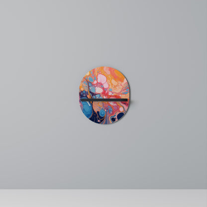 INKED ILLUSIONS Oval Art Shelf In Black Finish