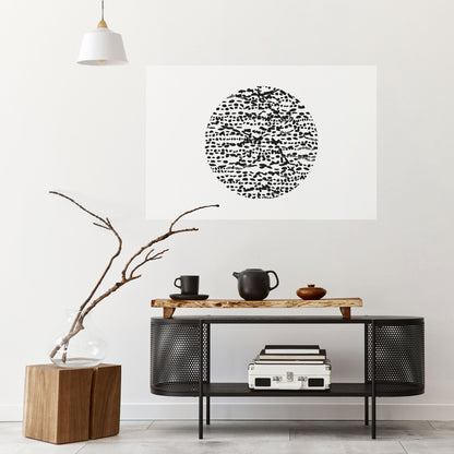 Poster orizzontale staccabile e attaccabile LUNAR LOOM