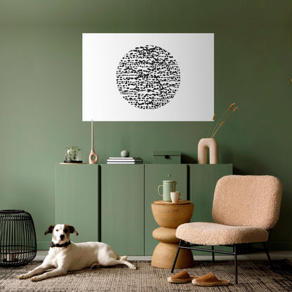 Poster orizzontale staccabile e attaccabile LUNAR LOOM