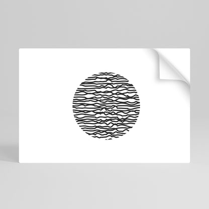 Poster orizzontale staccabile e attaccabile LUNA LINES