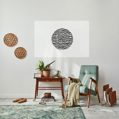 Poster orizzontale staccabile e attaccabile LUNA LINES