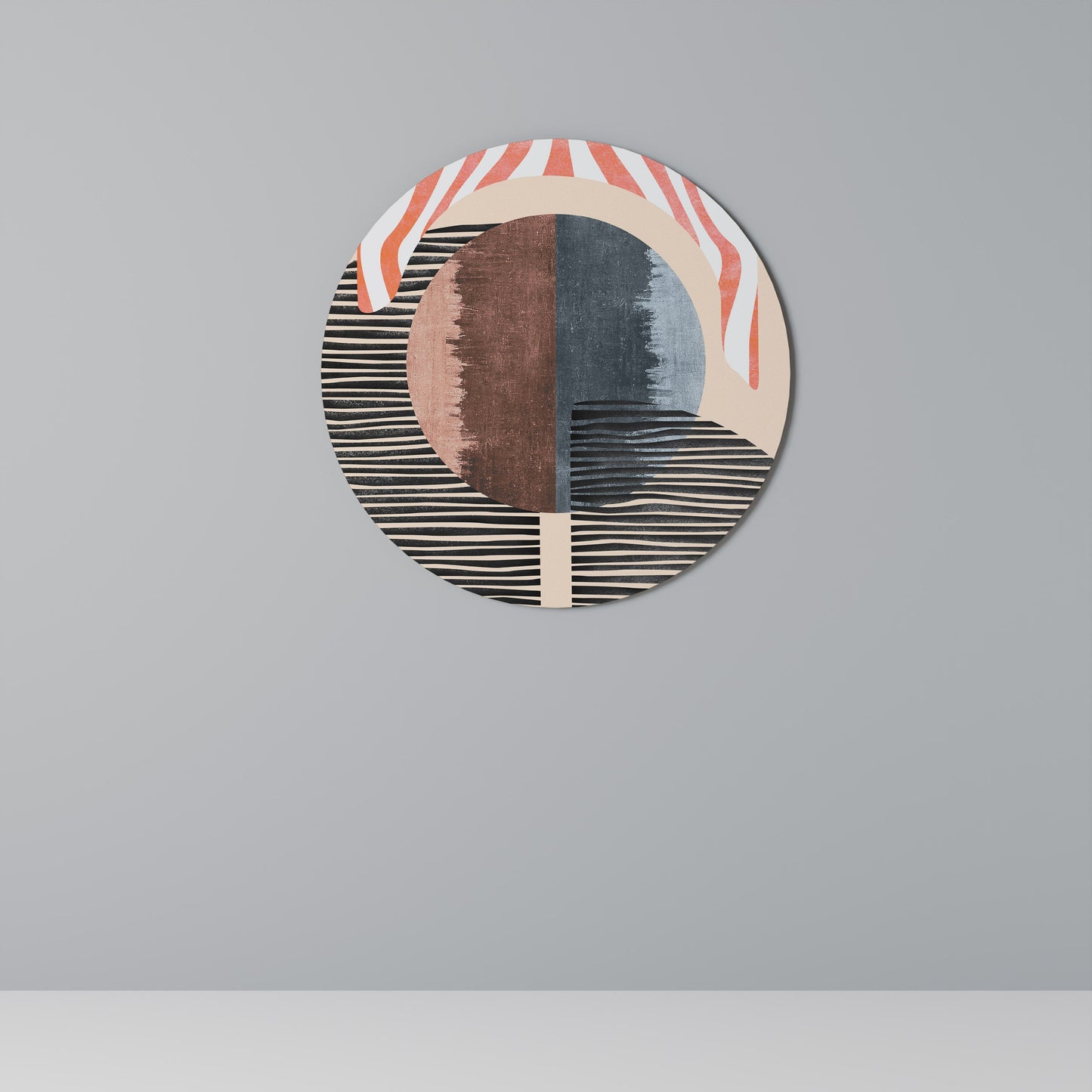 WHISPERS OF FORM Round Wall Art