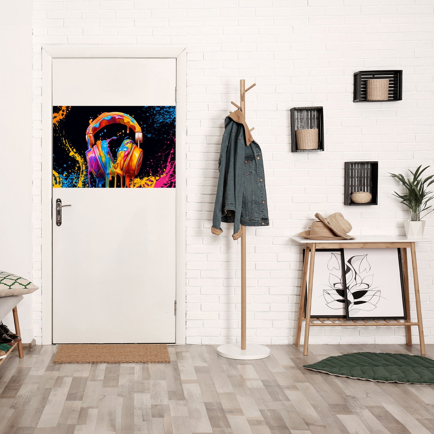 MUSIC IS MY EXTASY Peel and Stick Horizontal Poster