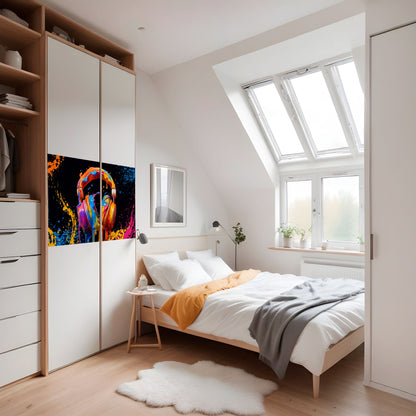 MUSIC IS MY EXTASY Peel and Stick Horizontal Poster