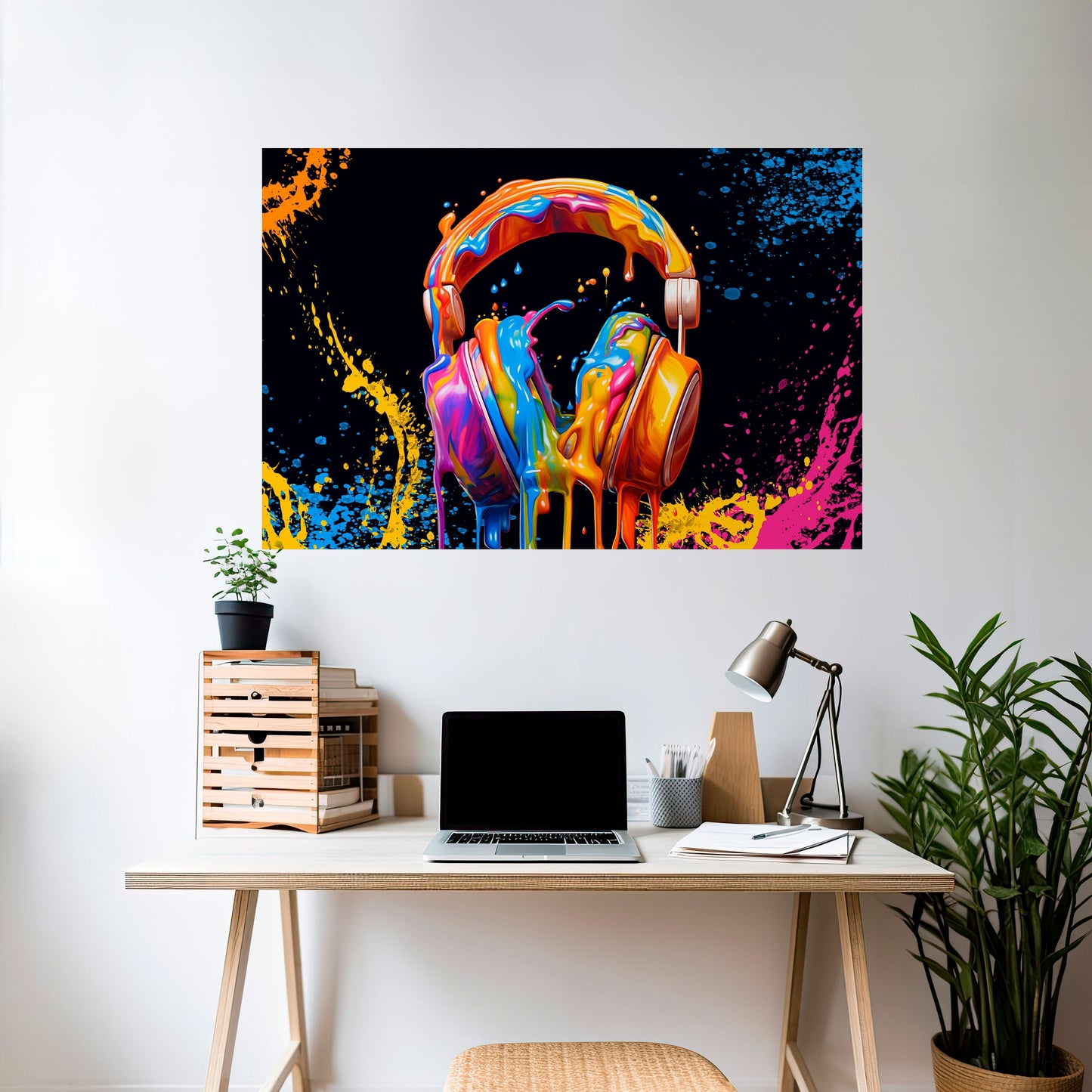 MUSIC IS MY EXTASY Peel and Stick Horizontal Poster