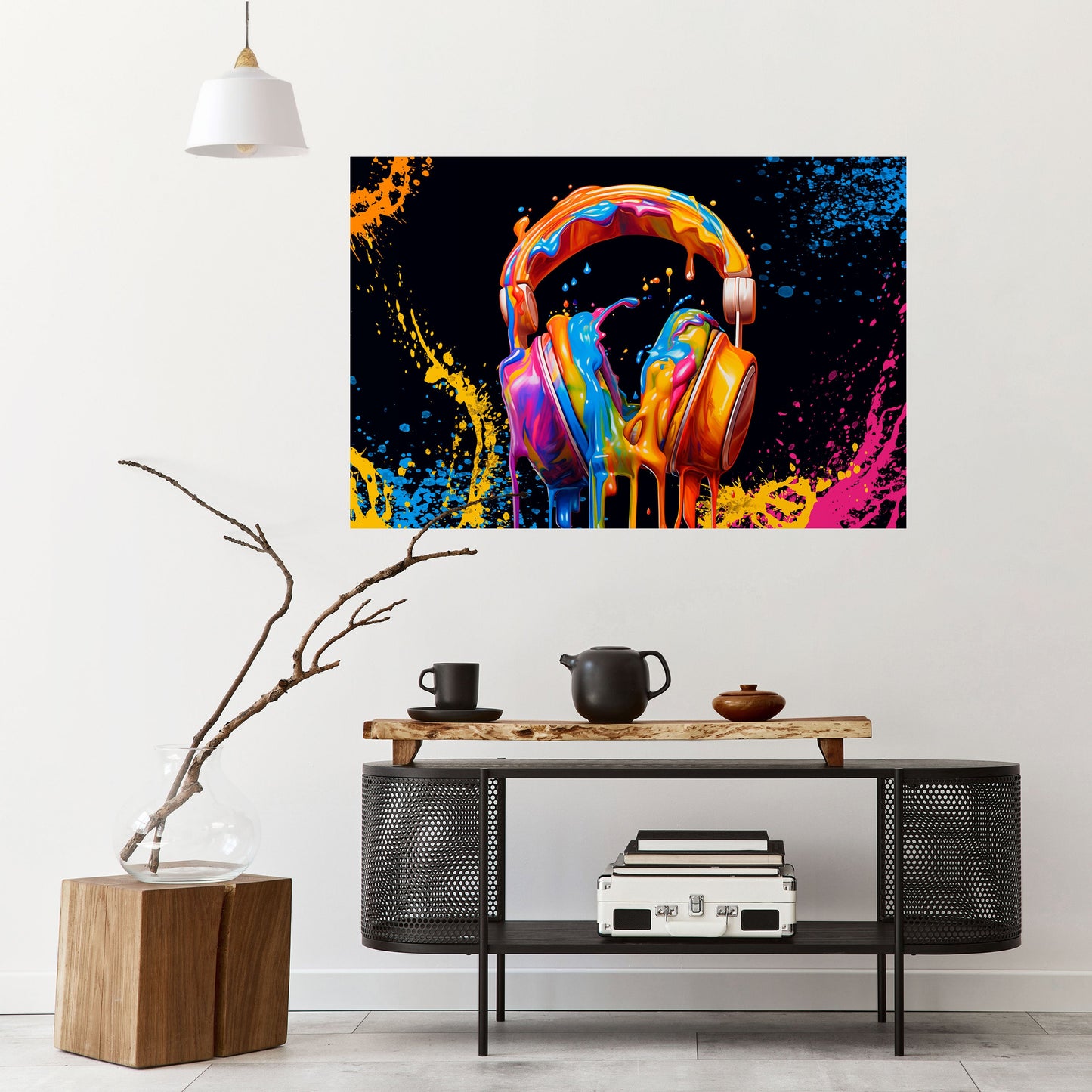 MUSIC IS MY EXTASY Peel and Stick Horizontal Poster