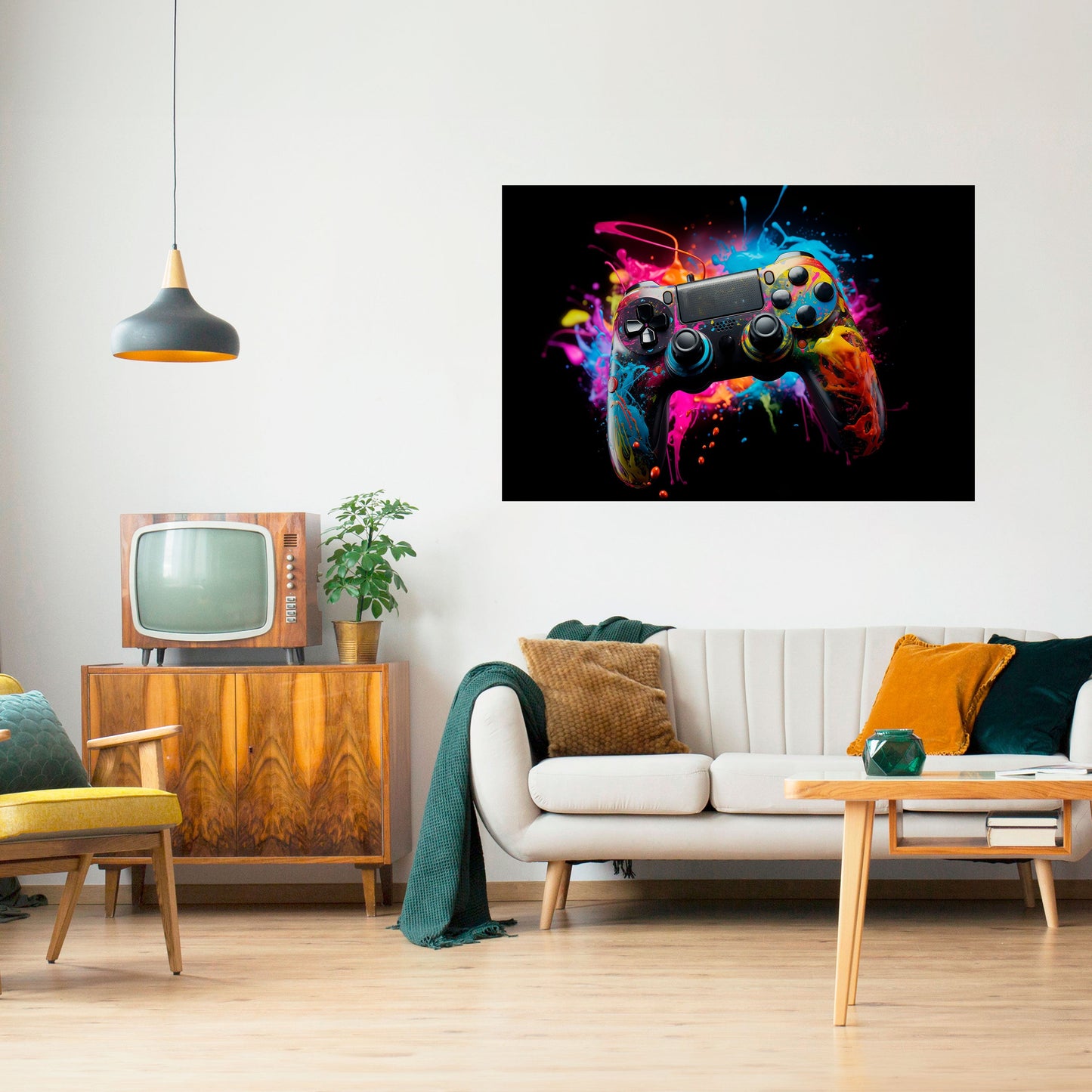 Poster orizzontale staccabile e attaccabile CYBERNETIC GAME