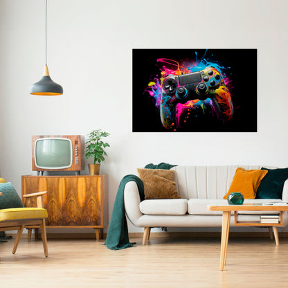 Poster orizzontale staccabile e attaccabile CYBERNETIC GAME