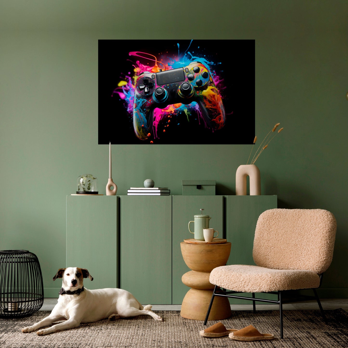 Poster orizzontale staccabile e attaccabile CYBERNETIC GAME