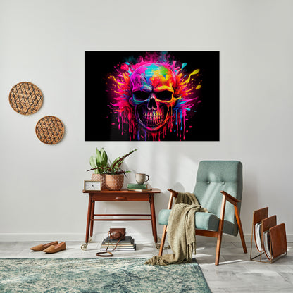 Poster orizzontale staccabile e attaccabile di SKULL QUEST