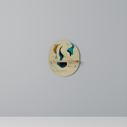 DREAMY DAZE Mensola Ovale Decorativa in Effetto Rovere