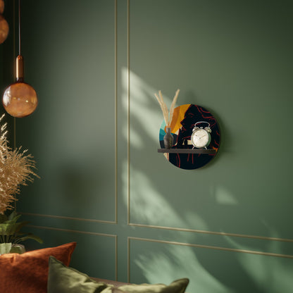 SILHOUETTE SONATA Mensola Rotonda Decorativa con Finitura Nera