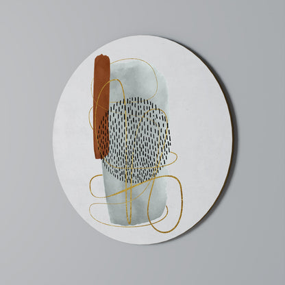 WRAPPED IN FORM Round Wall Art