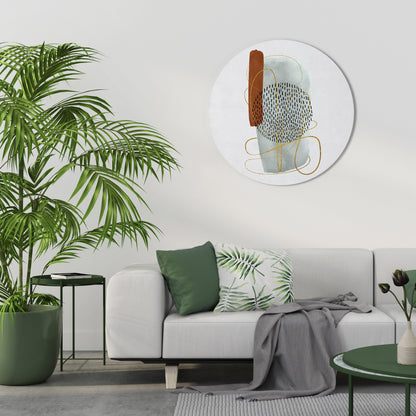 WRAPPED IN FORM Round Wall Art