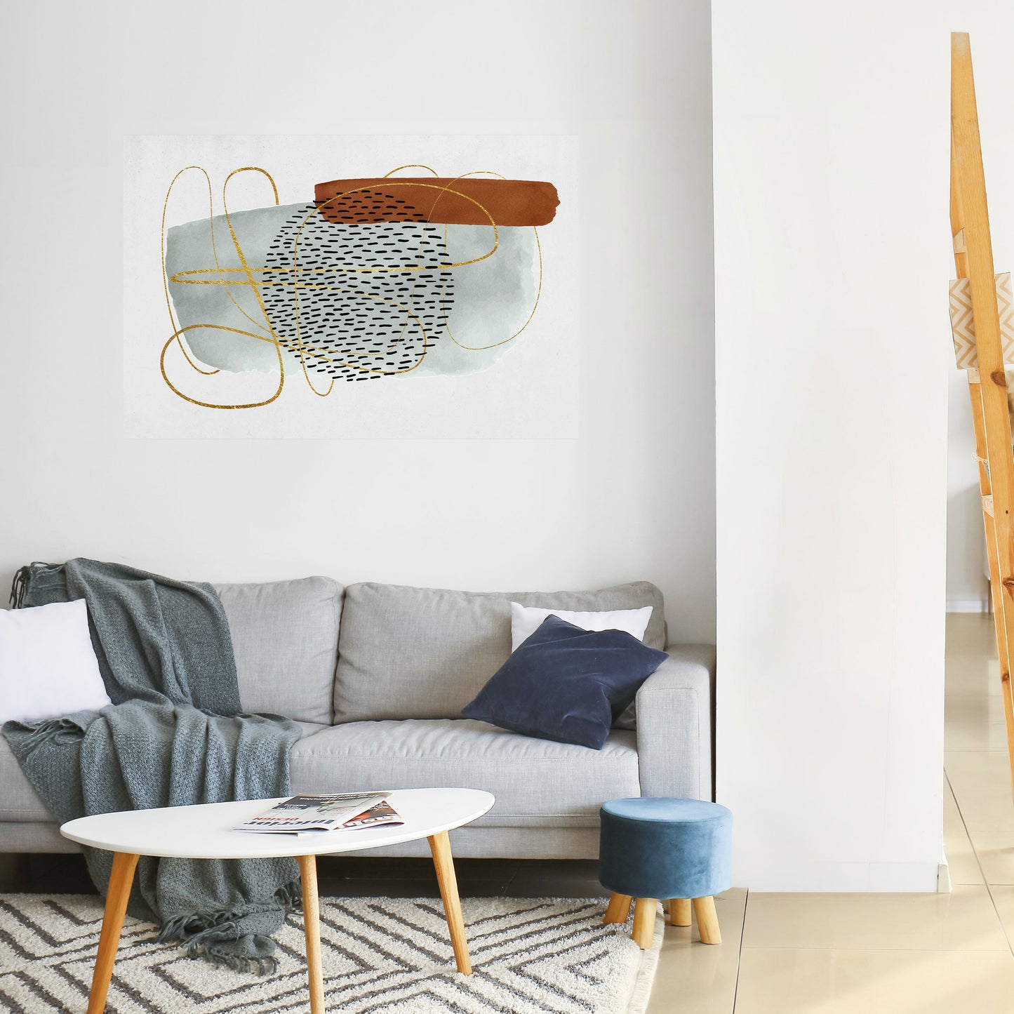 WRAPPED IN FORM Peel and Stick Horizontal Poster