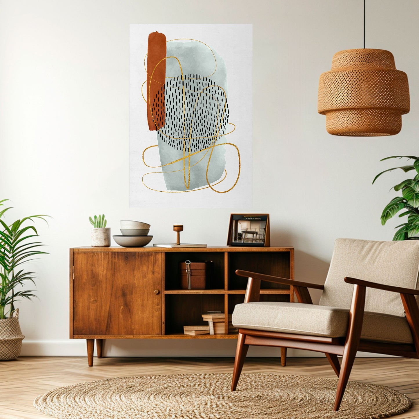 WRAPPED IN FORM Peel and Stick Vertical Poster