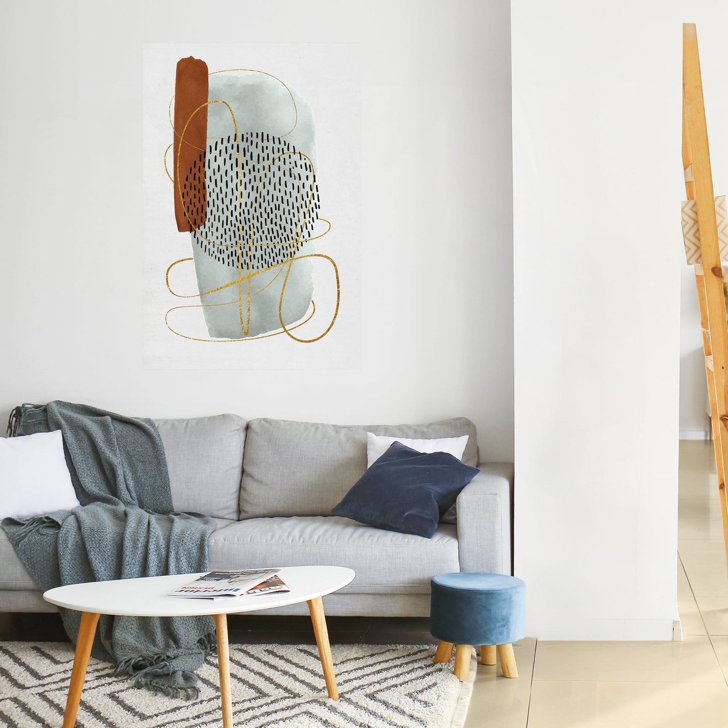 WRAPPED IN FORM Peel and Stick Vertical Poster