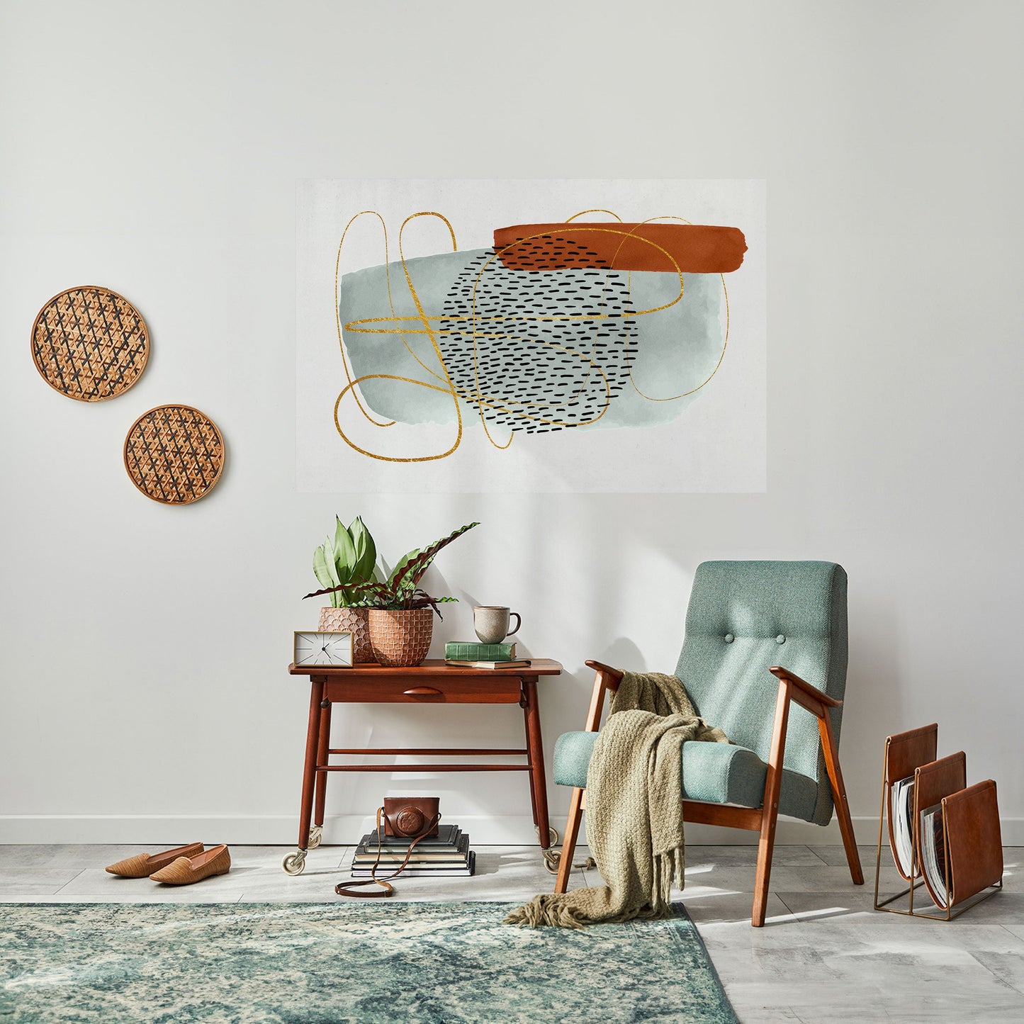 WRAPPED IN FORM Peel and Stick Horizontal Poster