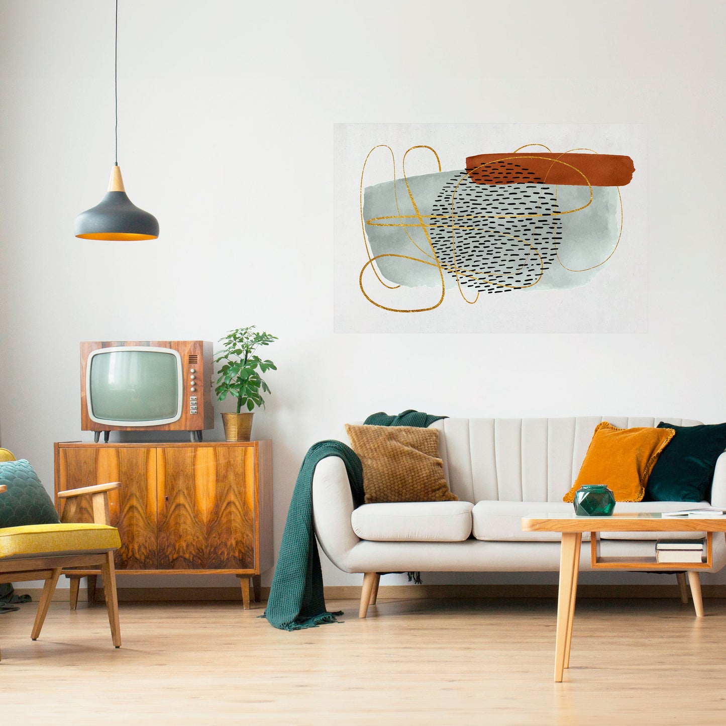 WRAPPED IN FORM Peel and Stick Horizontal Poster