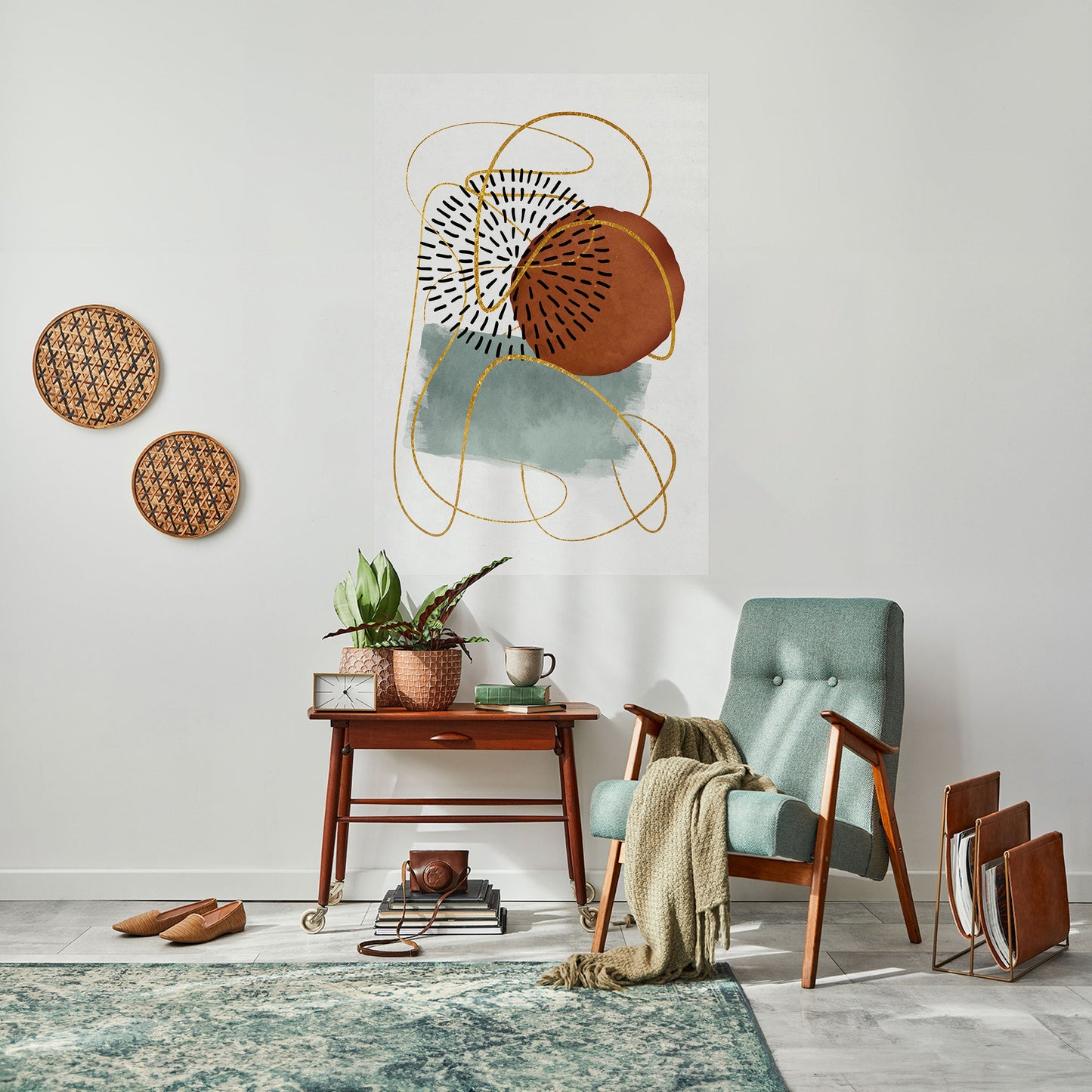 WRAPPED IN SHAPE Peel and Stick Vertical Poster