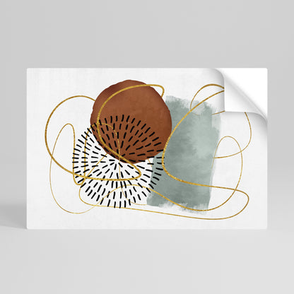 WRAPPED IN SHAPE Peel and Stick Horizontal Poster