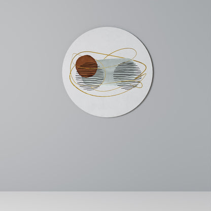 WRAPPED IN MOULD Round Wall Art