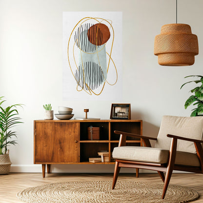 WRAPPED IN MOULD Peel and Stick Vertical Poster