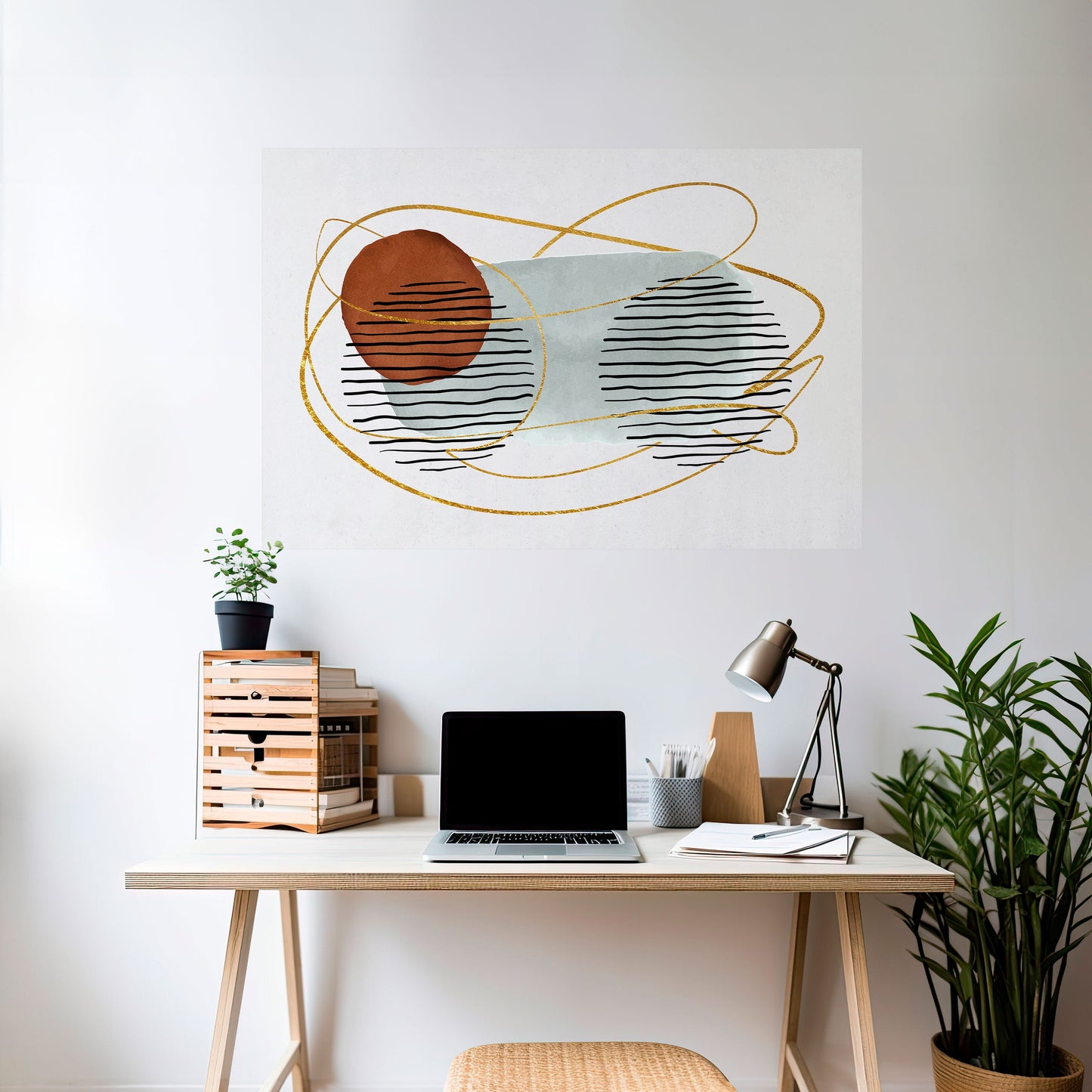 WRAPPED IN MOULD Peel and Stick Horizontal Poster