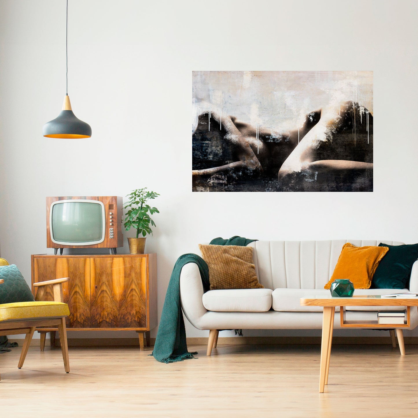 WAIST OF TIME Peel and Stick Horizontal Poster