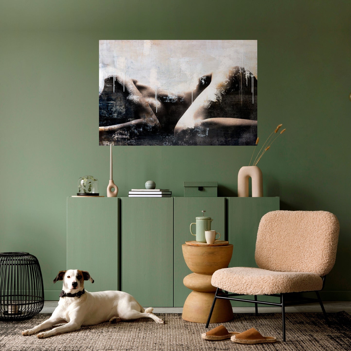 WAIST OF TIME Peel and Stick Horizontal Poster