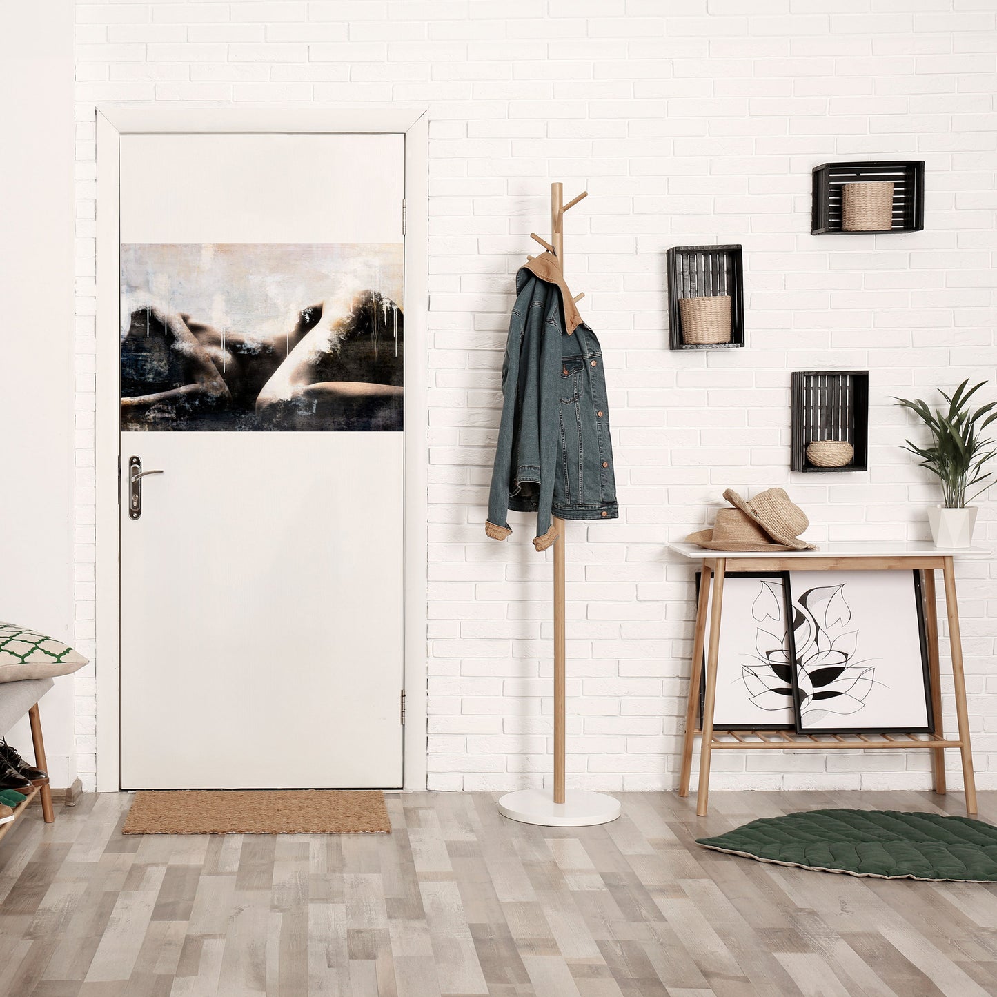 WAIST OF TIME Peel and Stick Horizontal Poster