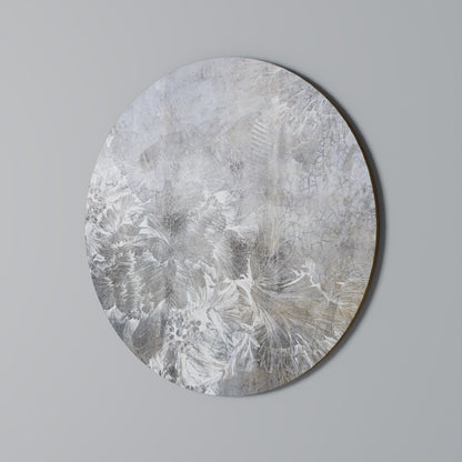 WHITE WHISPER Round Wall Art