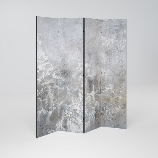 WHITE WHISPER Decorative 4-Panel Room Divider