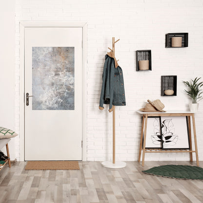 WHITE WHISPER Peel and Stick Vertical Poster