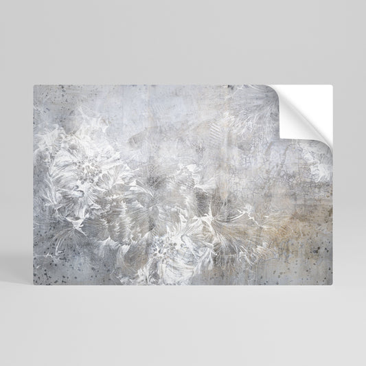WHITE WHISPER Peel and Stick Horizontal Poster