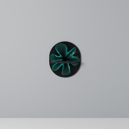 ELECTRIC ILLUSION Mensola Ovale Decorativa con Finitura Nera