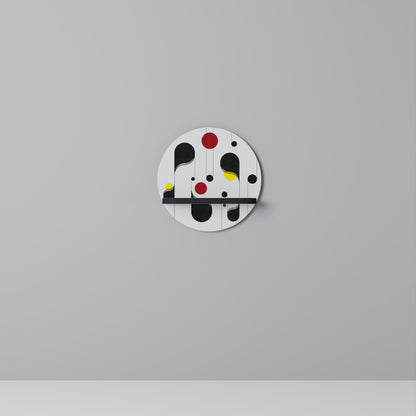 DOT-TO-DOT LULLABY Mensola Rotonda Decorativa con Finitura Nera