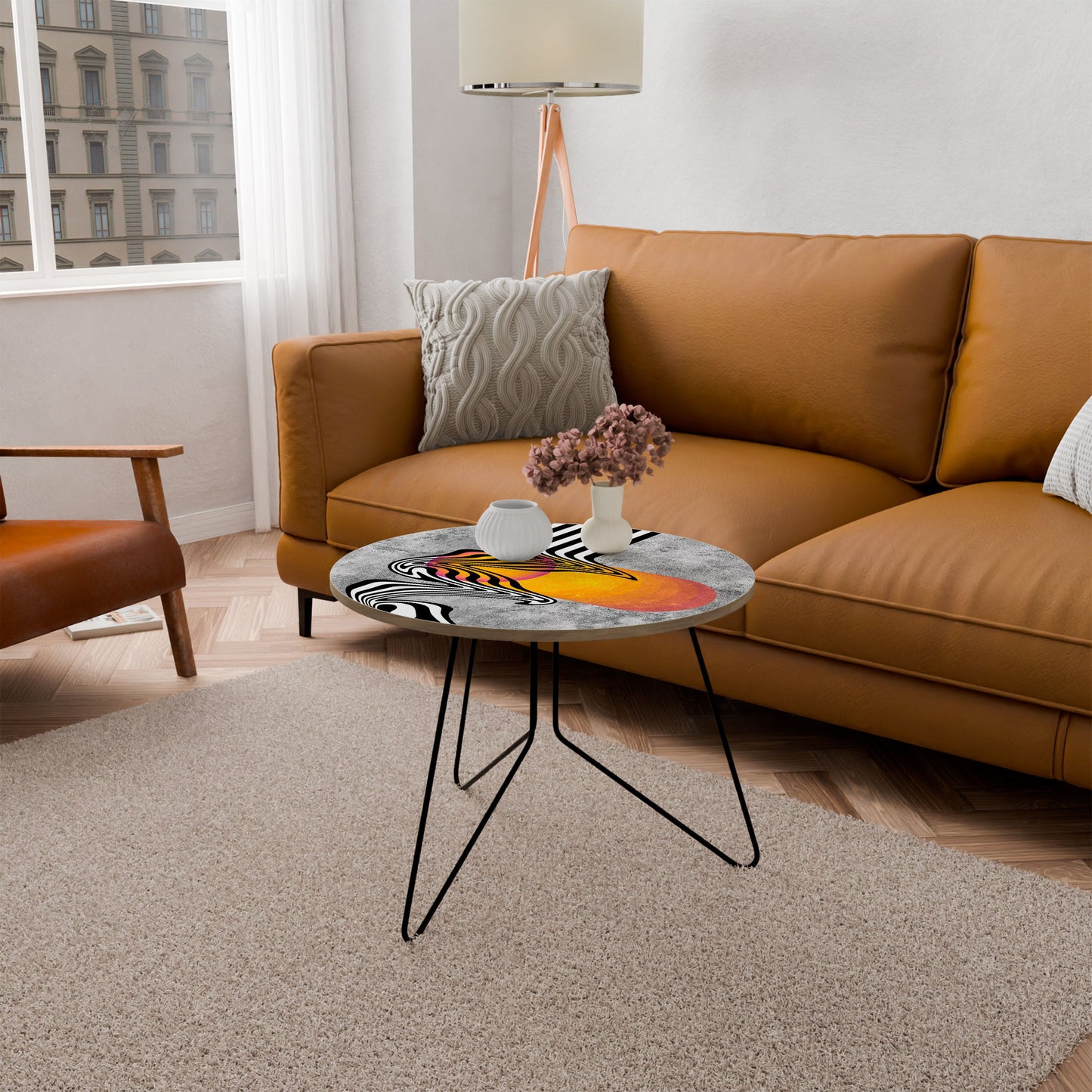 WHIMSICAL WAVES Large Coffee Table