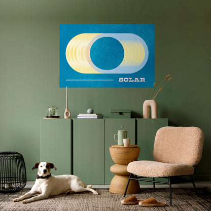 SOLAR APERTURE Peel and Stick Horizontal Poster