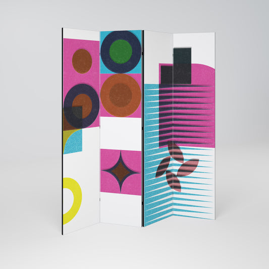 FORM VARIETY Divisorio decorativo per ambienti a 4 pannelli