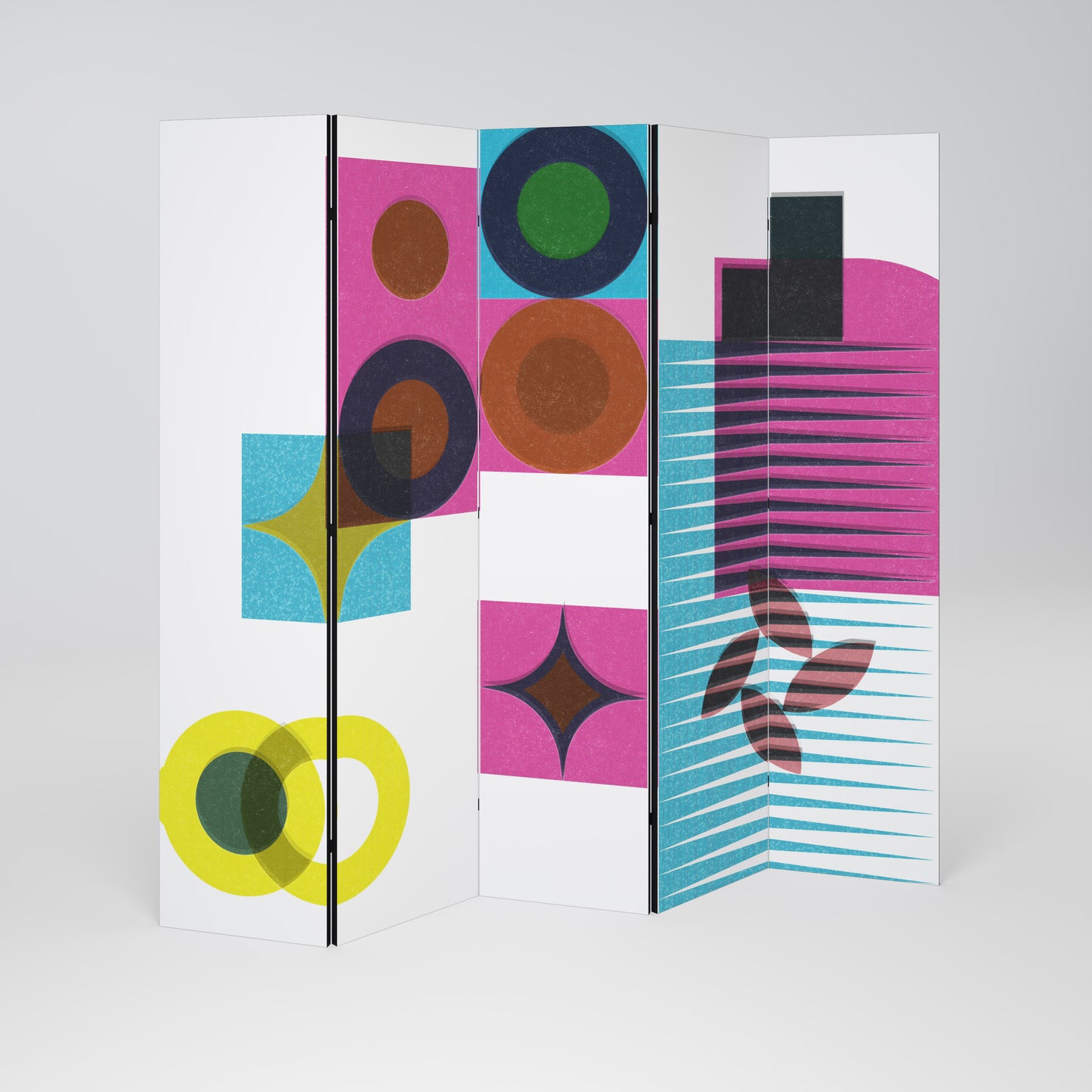 FORM VARIETY Divisorio decorativo per ambienti a 5 pannelli